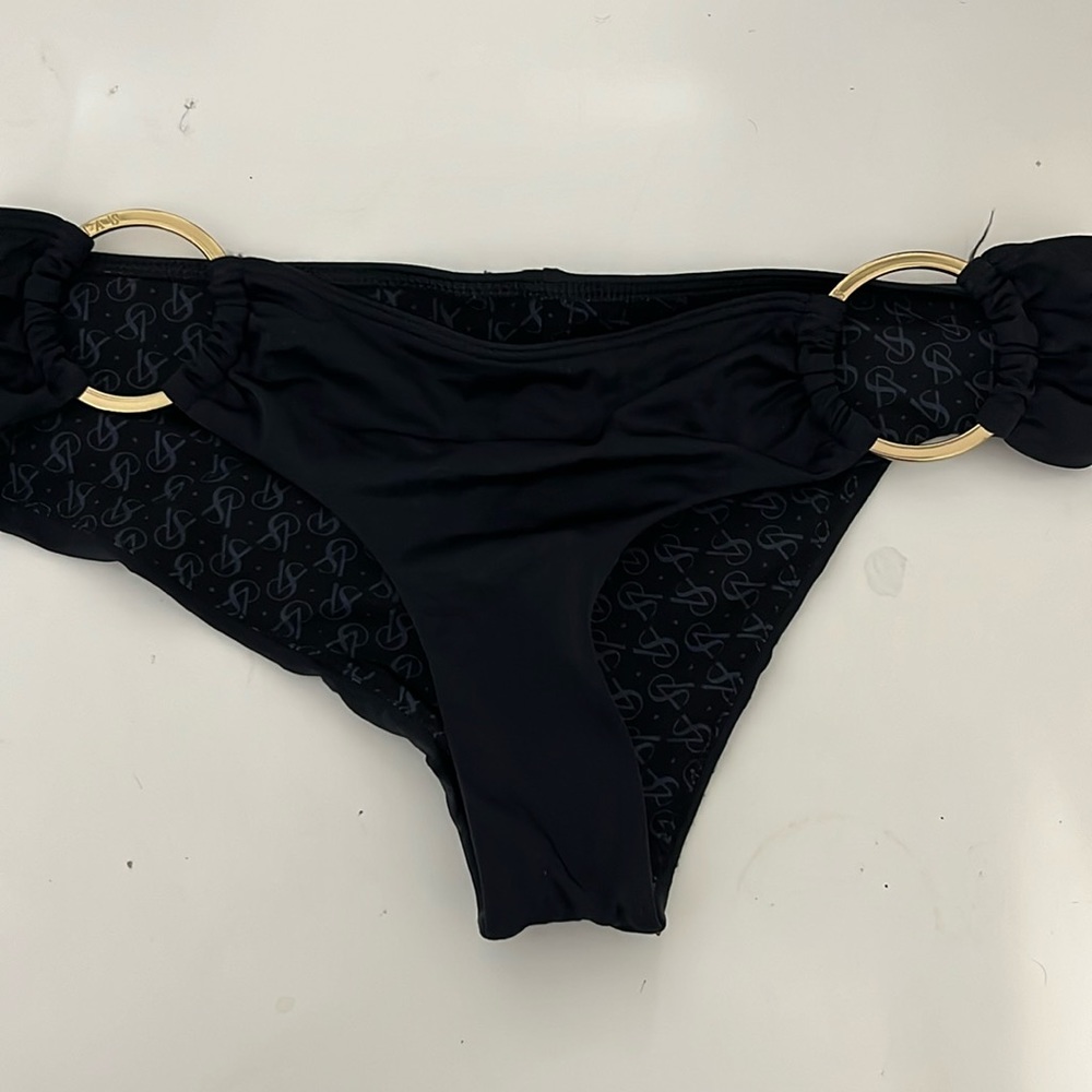 Victoria’s Secret Black Swim Bottoma